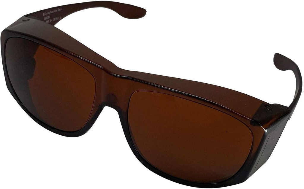 Solar Shield Fits-Over Sončna očala, SS Polikarbonat II Amber, Unisex, Sončna očala