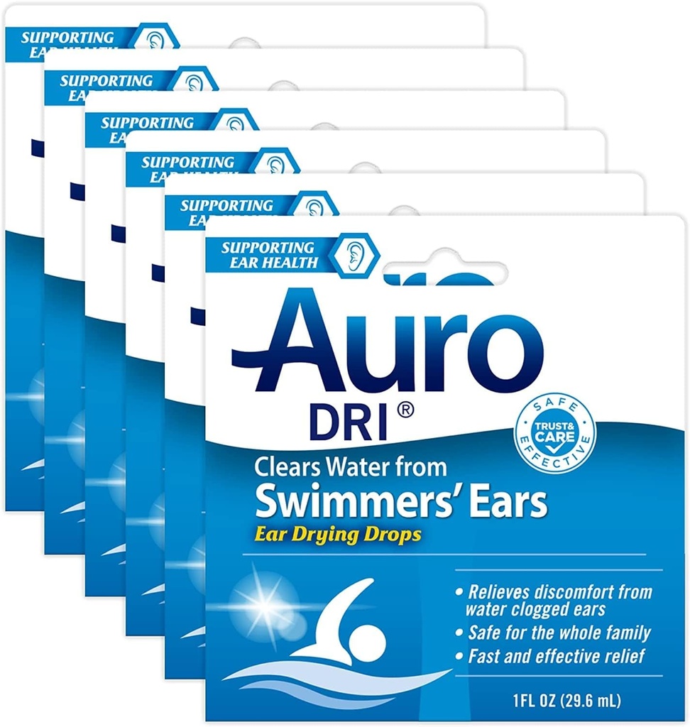 Auro-Dri, pomoč za zalivanje ušesa 1 fl oz (količina 6)