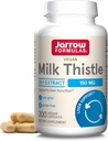 Jarrow Formulas Milk Thistle 150 mg - 200 Veggie Kapsule - antioksidant, ki podpira imunski odziv, delovanje jeter in glutation - do 200 Servingov