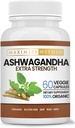 Ashwagandha Root Extra Jakost – 60 Vegetarijanske kapsule – Podpira stres, razpoloženje, in imunskega zdravja – oblikovano za izboljšano absorpcijo – Ne-GMO zeliščni dodatek