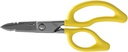 Klein Tools 26001 Električne škarje, Made in USA, 6,75-Inch All-Purpose Heavy-Duty Snips, Kabel rezanje Notch, Serrated Blades, Deburr Notch, Wire Stripper