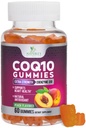 CoQ10 Gumies 100mg - 3X moč, visoka absorpcija, Antioksidant dopolnilo za zdravje srca in proizvodnja energije, Ultra koencim Q10 Vitamini, Coq 10 Dodatki, Non-GMO - 60 CoQ10 Gumies