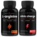 NutraChamps L-Arginin Kapsule in kapsule z dušikovim polnilom 2 paketa
