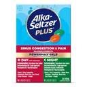 Alka-Seltzer Plus maksimalna močMax Sinus Congestion & Pain Medicine, Day + Night Liquid Gels - močno lajšanje prehlada in gripe, + Sinus Congestion za odrasle in otroke 12+ Leta, število 24