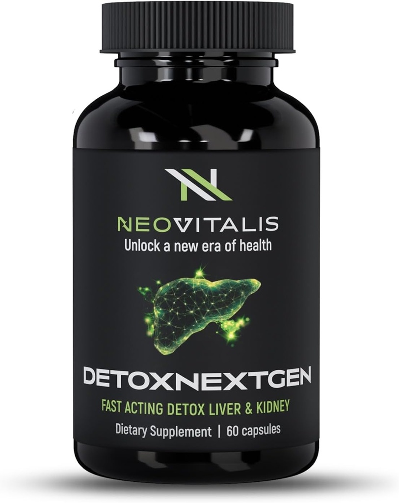 DetoxNextGen Advanced Hitro delovanje Detox Jetra in ledvice podporo dodatek z mlekom Thistle & Dandelion Root - spodbuja naravno čiščenje in toksin odstranjevanje prehransko dopolnilo 