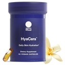 Ritual HyaCera Skin Supplement for Wrinkle Support, z Hyabest® in Ceratiq® za podporo hidraciji kože, Hyaluronska kislina, Glycolipids, Ceramids, Gluten Free, Non GSO, Vanilla Essence, 30 Day Supply