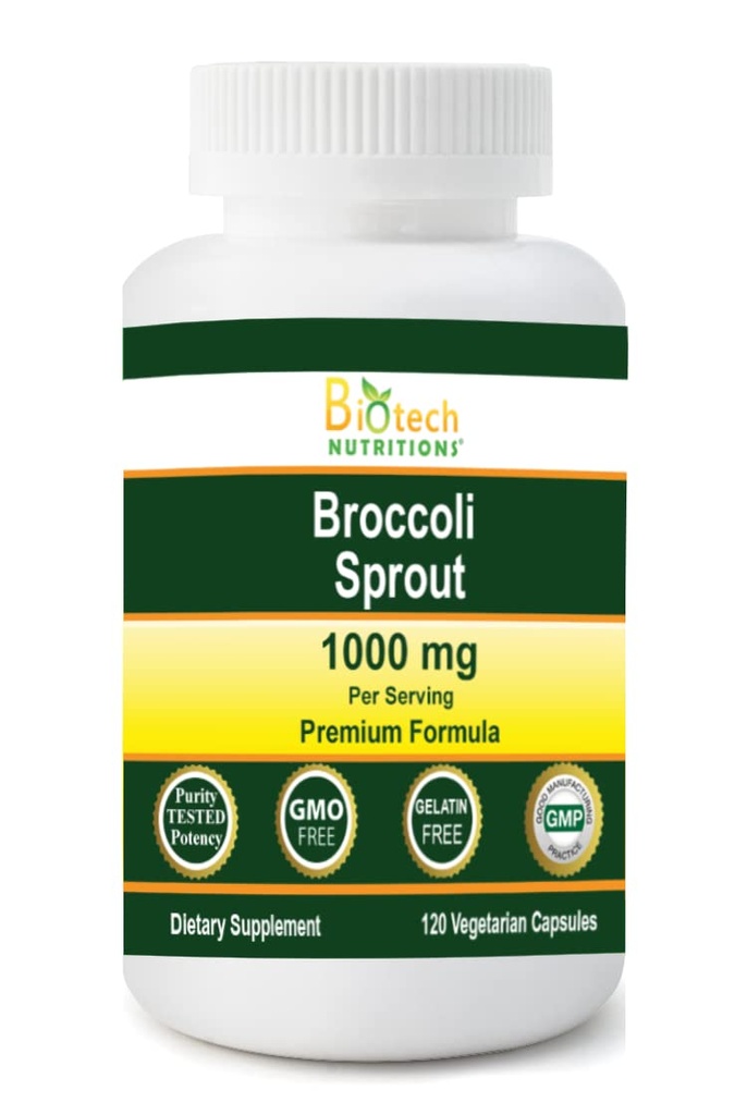 Brokoli Sprout 1000 mg Serviranje 120 Zelenjavnih kapsul