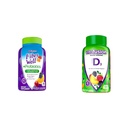Vitafusion Fiber Well + Probiotiki Gumiji za odrasle, 60 Count Vitamin D3 Gummy Vitamini, Peach, BlackBerry in Jagode Okusen, 50 mcg Vitamin D, 150 Count