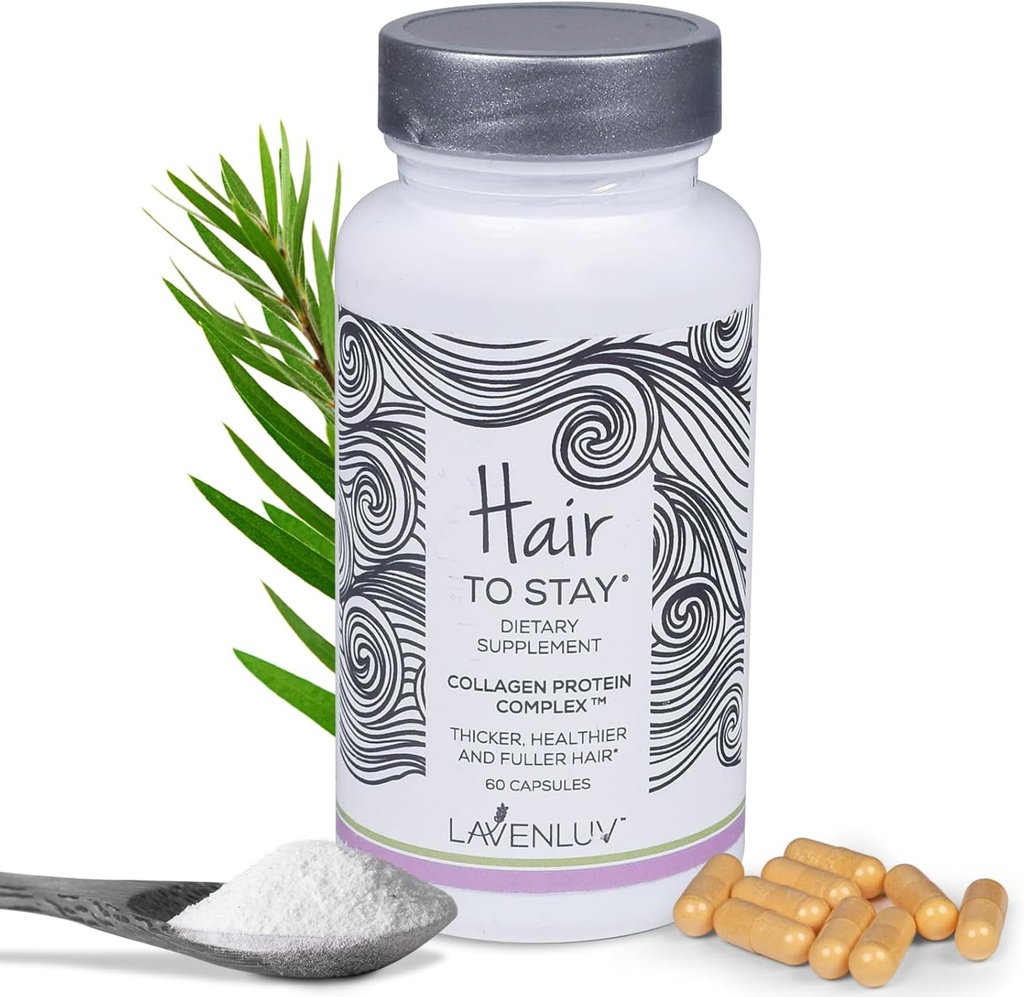 60 Tablete za rast - kapsule kolagen peptidov - Lavenluv - Thicker - dodatek - vitamini biotin - rast - izguba tinning