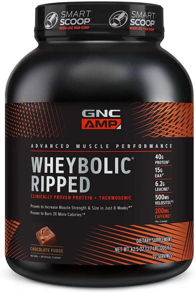 GNC AMP Wheybolic Ripped - Čokoladna krema (22 Služabnikov)