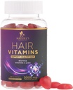 Vitamini za lase Gumiji z Biotin 5000 mcg - Močnejši, Radiant las, kože in nohti dodatek - Vitamin E & C, Podpora za rast las Vitamin za ženske in moške, Non-GMO & Gluten Free - 60 Gumies