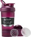 BlenderBottle Shaker steklenička z tablete Organizator in shranjevanje za beljakovine v prahu, Classic V2 ProStak System, 22-Ounce, Plum