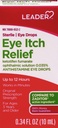 LEADER Sterilne kapljice za oči alergija in srbečica Relief, Ketotifen Antihistaminik rešitev 0.035%, dela v minutah, do 12 ur, Predpisovanje moč 0.34 oz