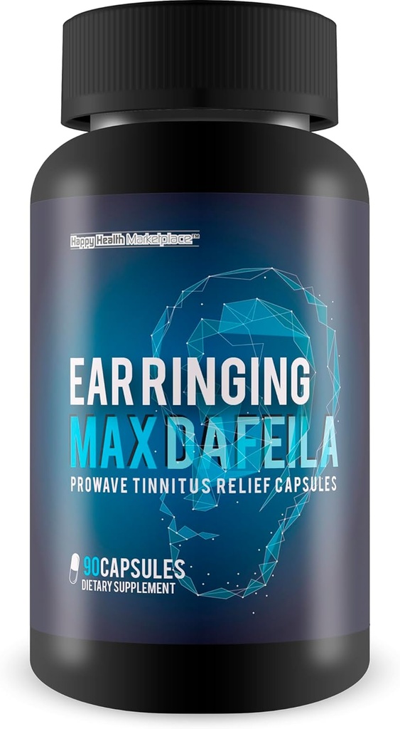 Uho obročka Max Dafeila Prowave Tinitus Relief kapsule - naše najboljše naravno uho obročkasti Remedy - uho obročkasti relief uho dodatek - uho zdravje dopolnila - uho obročkasti dodatki - za zvonjenje ušesa