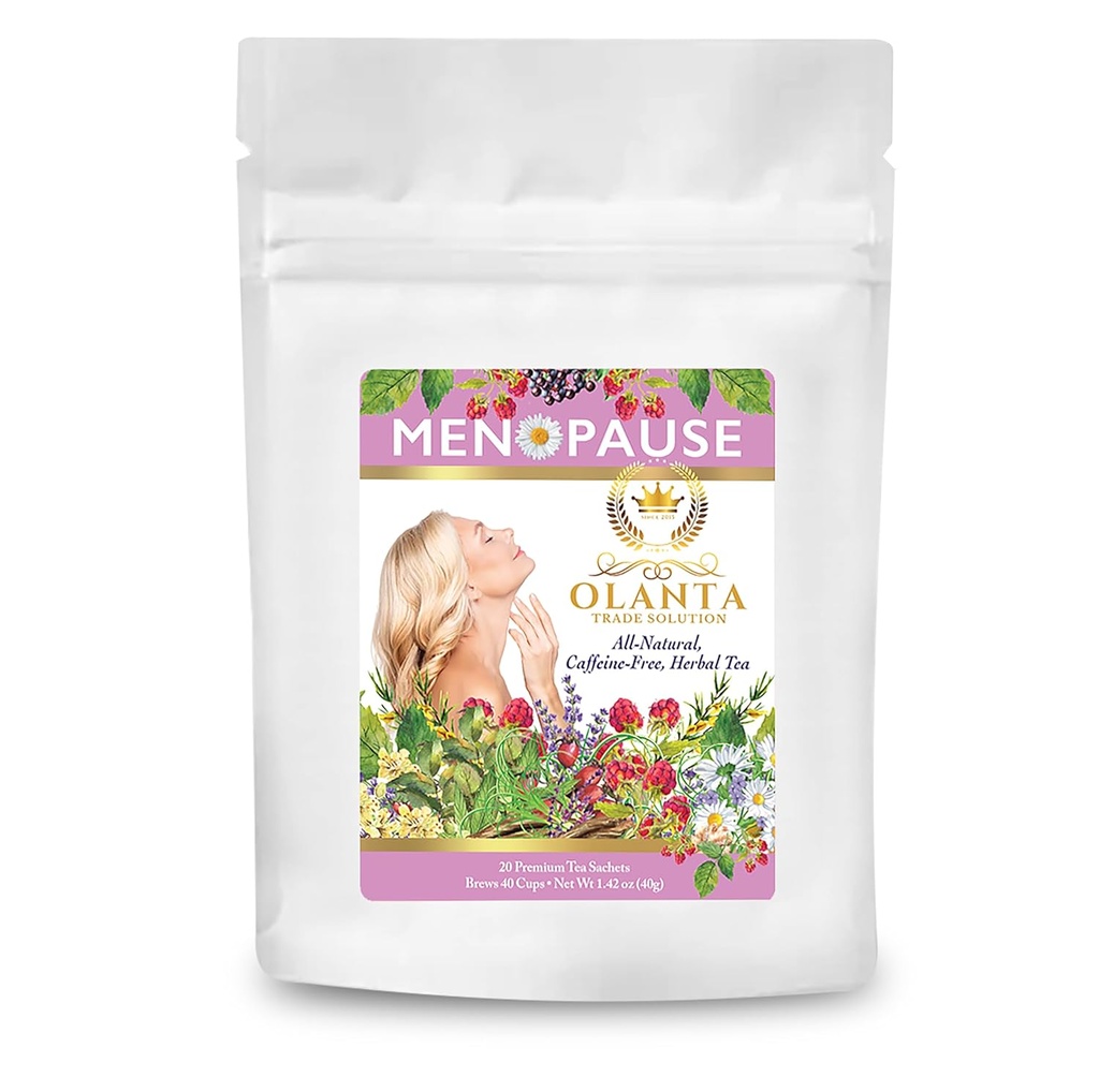 MENOPAUSE TEA - podpora za Menopause, Menopause Čaj za podporo Hlajenje, Ženski wellness čaj, Podpora naravni menopavzi, podpora menopavzi - 20 Premium čajne vrečke