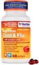 GenCare - multi Symptom non Drowsy Daytime Cold & Flu Relief Acetamofen 325mg, Dextrometorfan HBr 10mg, Phylephrine HCl 5mg (48 Softgels) Non Habit Forming Pain Reliever & Nazal Dekongestivant