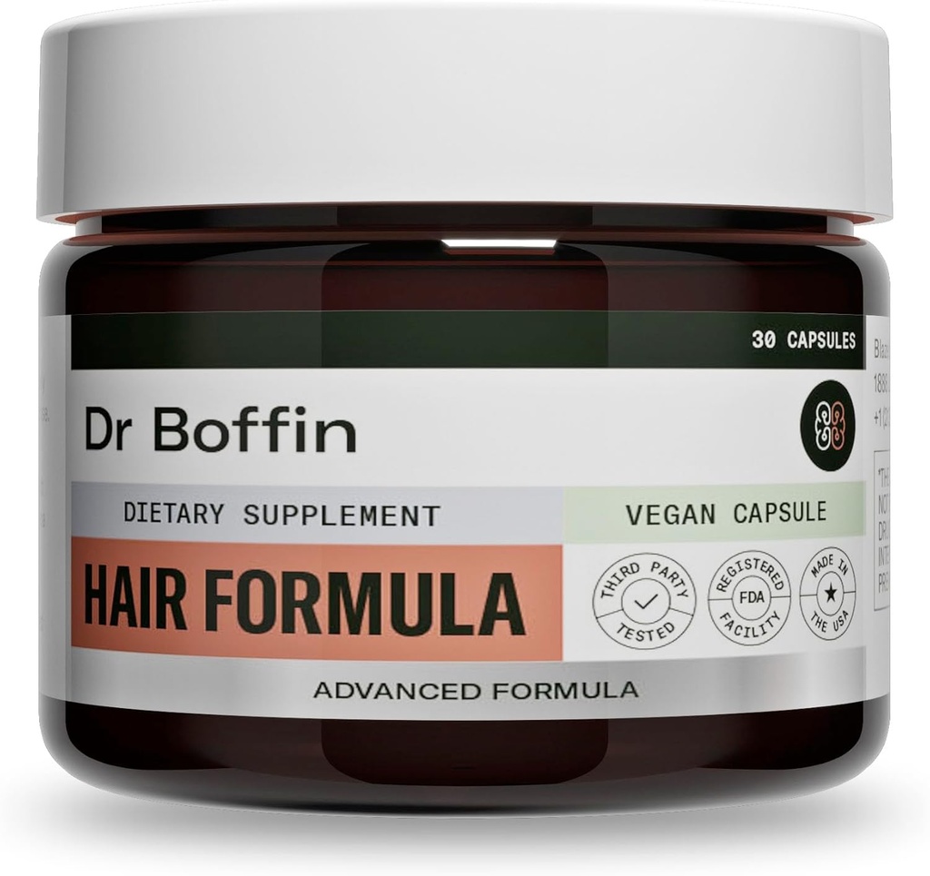 Formula za lase za moške in ženske 23-in-1 - Potient dodatek za hitrejšo rast las in debelina z Biotin 6000 mcg - Vitamin in zeliščni napredni Formula - samo ena kapsula na dan (30-DAY OSKRBA)