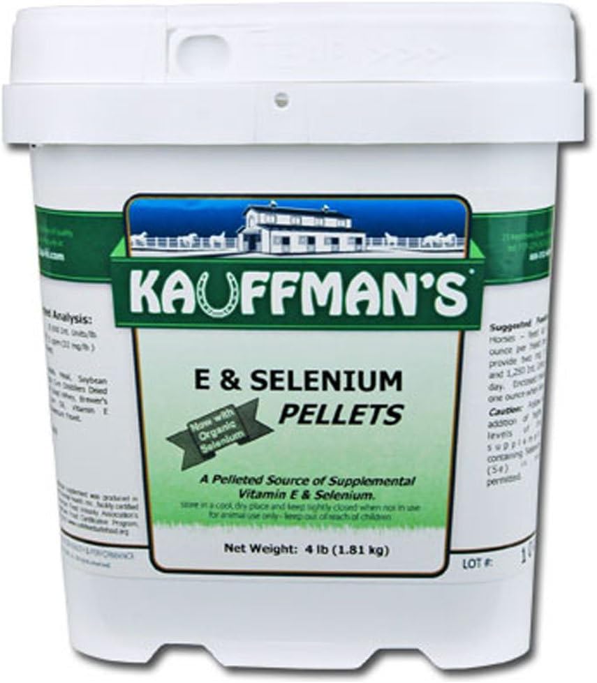 Kauffmanovo zdravje živali Vitamin E & Selen Peleta 4 lb