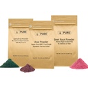 PURE ORIGINAL SESTAVINE BESET koren, Spirulina, in Acai Powder paket, različne velikosti, ne GSO, Zeliščni dodatki