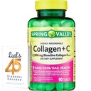 Spring Valley Collagen + C tablete za lase/koža/Nail zdravje, 2.500 mg, 90 Število, Zelo Absorbljiva, Colagen Plus Vitamin C paket z Luall je 45 diabetes dekodirano