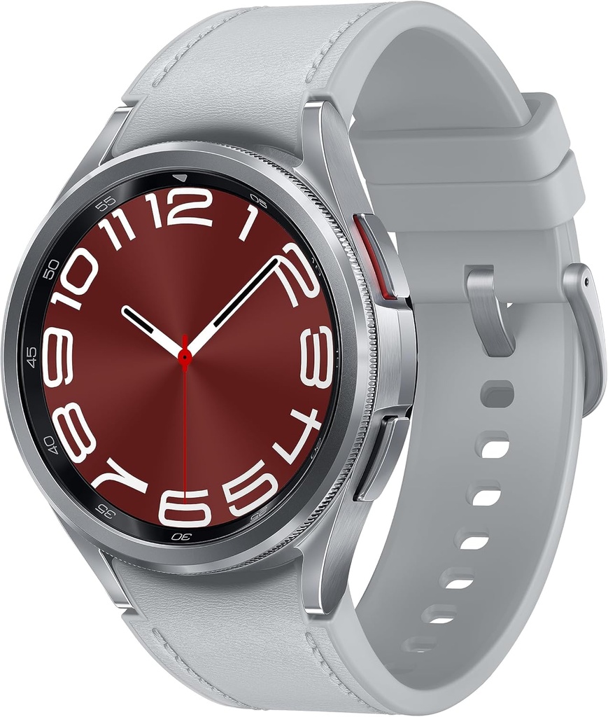 SAMSUNG Galaxy Watch 6 Classic 43mm Bluetooth Smartwatch, Rotating Bezel, Fitness Tracker, Personalizirane HR cone, Napredni trener spanja, Heart Monitor, BIA Sensor, Health Insights, US Version Silver