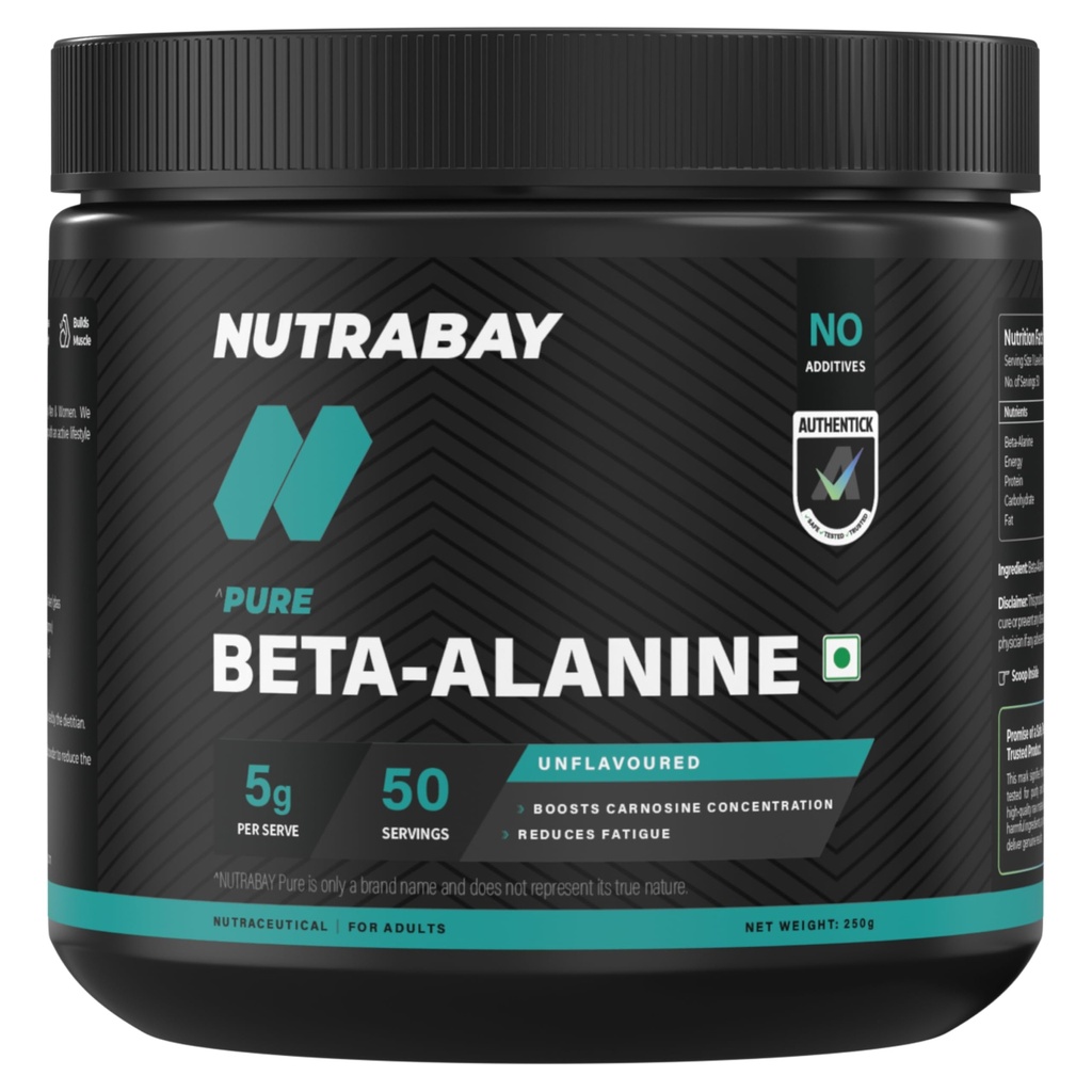 Nutrabay Pure 100% Beta alanin - brez arome, 250g