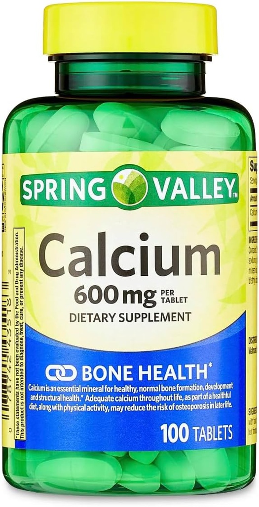 Spomladanska dolina – kalcij 600 mg (paket z 2) 200 obloženih tablet