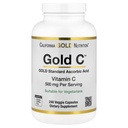 California Gold Nutrition Gold C USP Stopnja Vitamin C dodatek - Imunska podpora & Sezonska Wellness - vegetarijansko prijazno - Gluten Free, Non-GMO - 500 mg - 240 Veggie kapsule