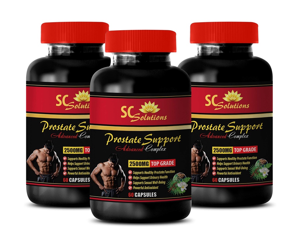Podpora prostate zdaj - Podpora prostate 1345MG - Napredni kompleks - žaga Palmetto las - 3 steklenice (180 kapsul)