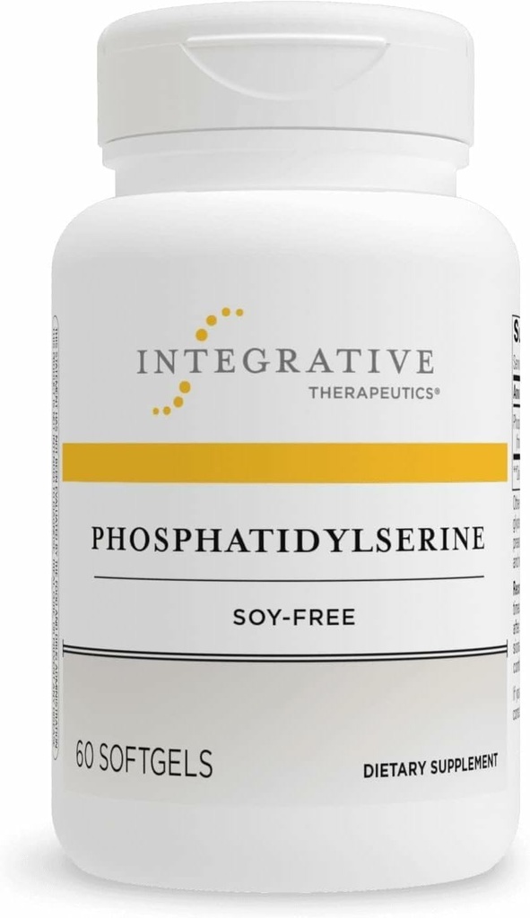 Integrativne terapije Fosfatidilserin - Brain Function Support Supplement* - Podpira zdravo Stress Response* - Gluten-free, Soy-free & Dairy-free - 60 Softgels (60 Servings)