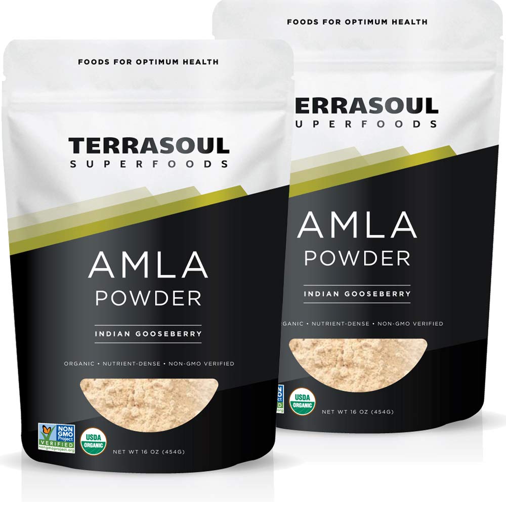 Terrasoul Superfoods Organic Amla Berry Powder (Amalaki), 2 Lbs - bogata z antioksidant vitamin C 