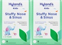 Hyland's Naturals Otroci zamašen nos in Sinus tablete, Hladno in alergija Medicina za otroke starosti 2 in up, Glavobol Relief in Nasal Decongestiv, Hitro raztapljanje tablete, 50 Število (Pack po 2)