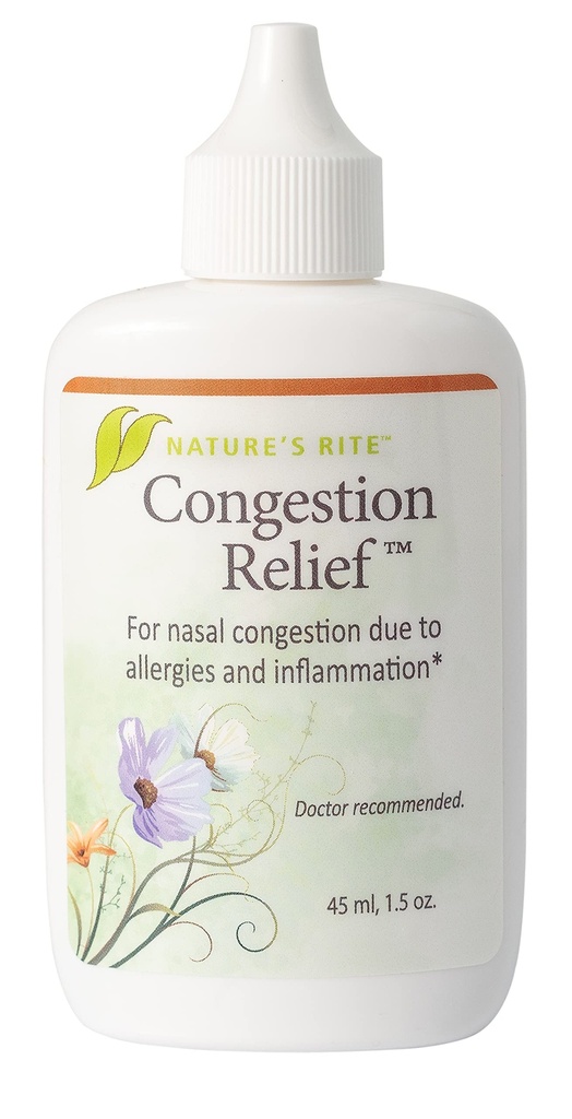 Narava je Rite Nasal Spray Dekongestiv, Congestion Relief, 1,5 oz. (45 ml), Prenosljiv, Vse naravno Sinus Nose Spray, Neodvisno Sinus Relief za alergijo in onesnaževanje Draženje