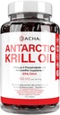 Premium Antarktika Kril Oil Supplement Softgels– 1500 mg z naravno Omega-3, Astaksantin in fosfolipidi 120 Soft Gels, 180mg EPA & 120mg DHA za imuno, spominska podpora, zdravje srca ne-GMO
