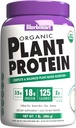 Bluebonnet Nutrition Organic Plant Protein - 18g Protein, 3.5g Fiber – Chia, Quinoa & More - Non-GMO, Vegan, Košir, USDA Organic, Brez sladkorja – Brez glutena, soje in mleka - 1 LB, Vanilla Flavor