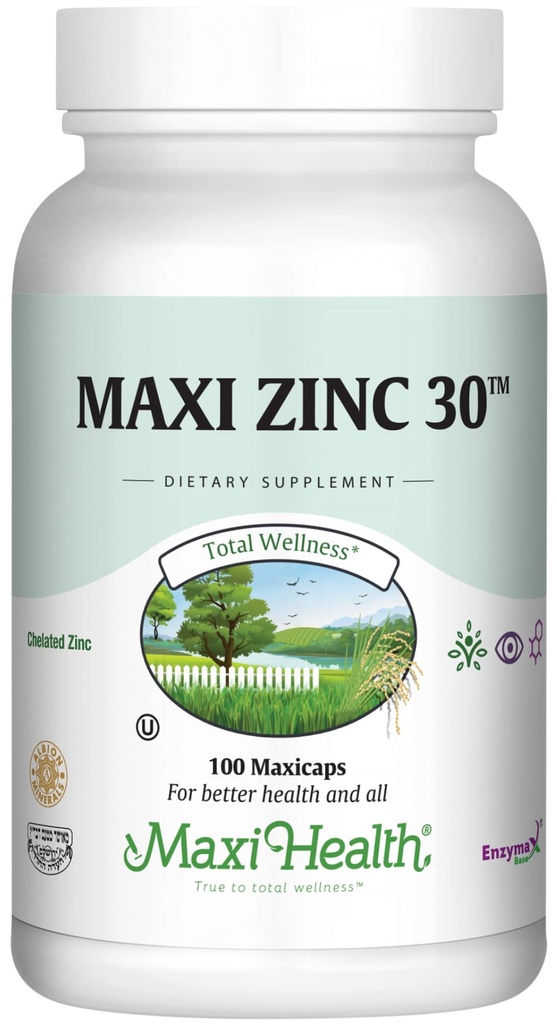 Cinkovi dodatki – Cink 30 mg z encimom Enzymax – najvišja jakost Imunska podpora – Kelirane kapsule cinkovega glicinata – cinkov vitamin za odrasle – Košir – 100 število