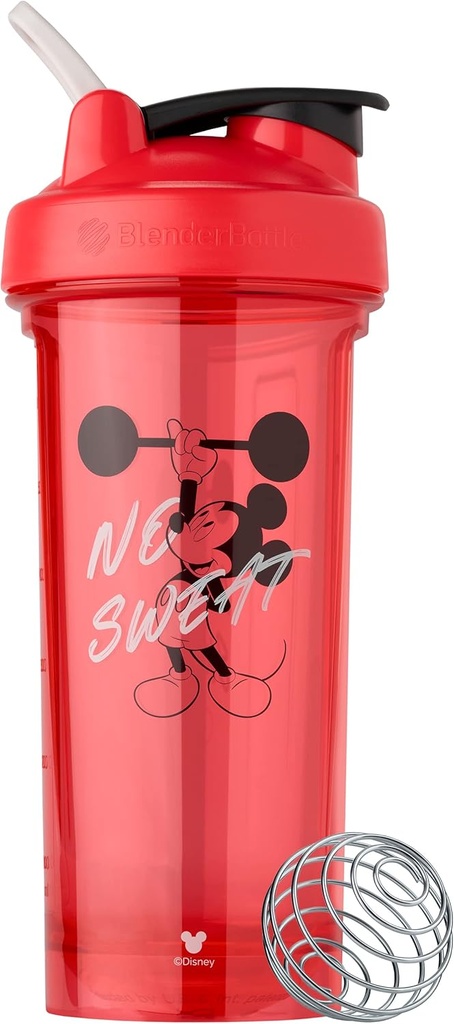 BlenderBottle Mickey & Friends Shaker Steklenička Pro serija, kot nalašč za beljakovinske pretrese in pred vadbo, 28-Ounce (C05115)