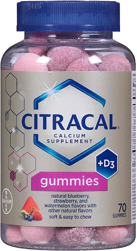 Citrakalni kalcij dodatek Gumies 70 ea (paka 3)