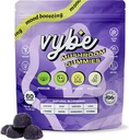 Vybe Daily Nootropic Gummies – 8-v-1 Gobe & Adaptogen Možgani dopolnilo za fokus, energijo, in Mood z levo Mane, Cordyceps, Reishi, Chaga, Ashwagandha (Blueberry, 60-Count)