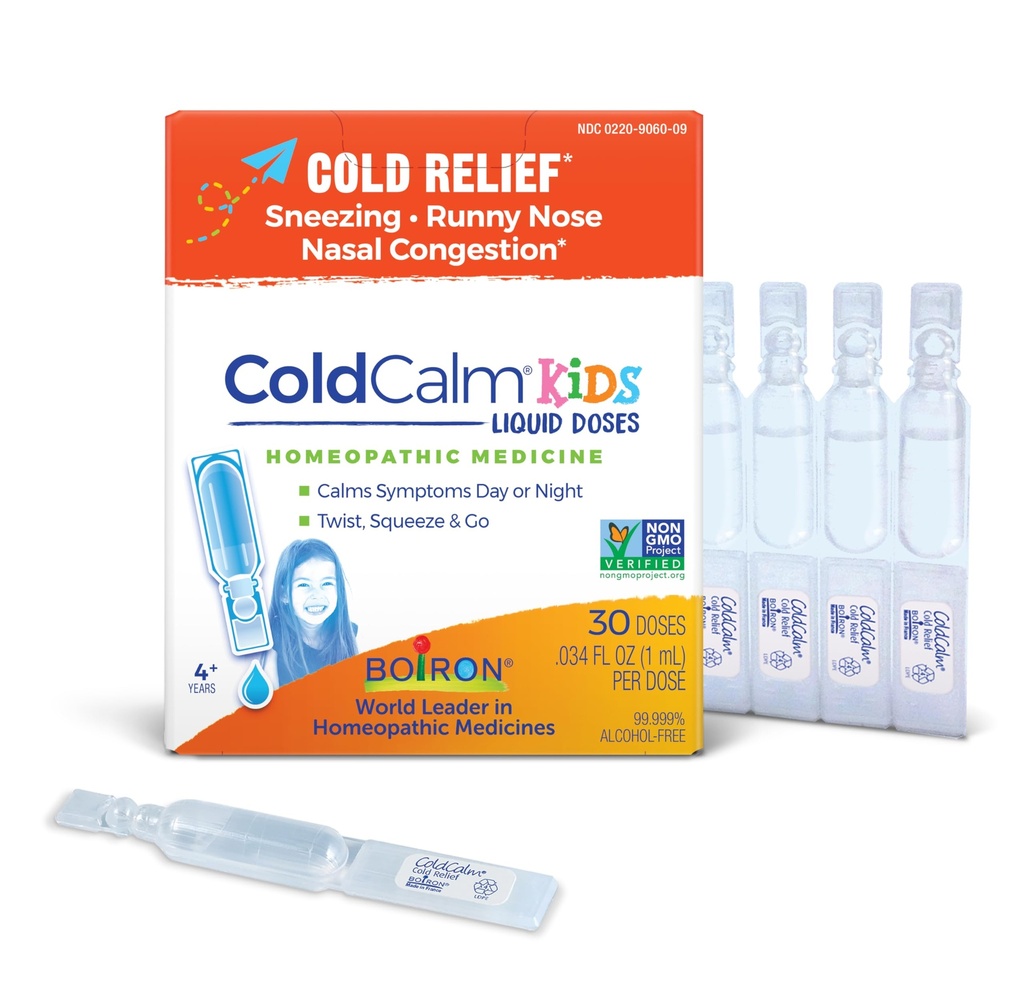 Boiron ColdCalm Otroci za enkratno uporabo Kapljice za lajšanje simptomov hladnega Sneesing, Runny Nose, in Nasal Congestion - Sterilne in nezaščitene tekočine odmerki - 30 Število