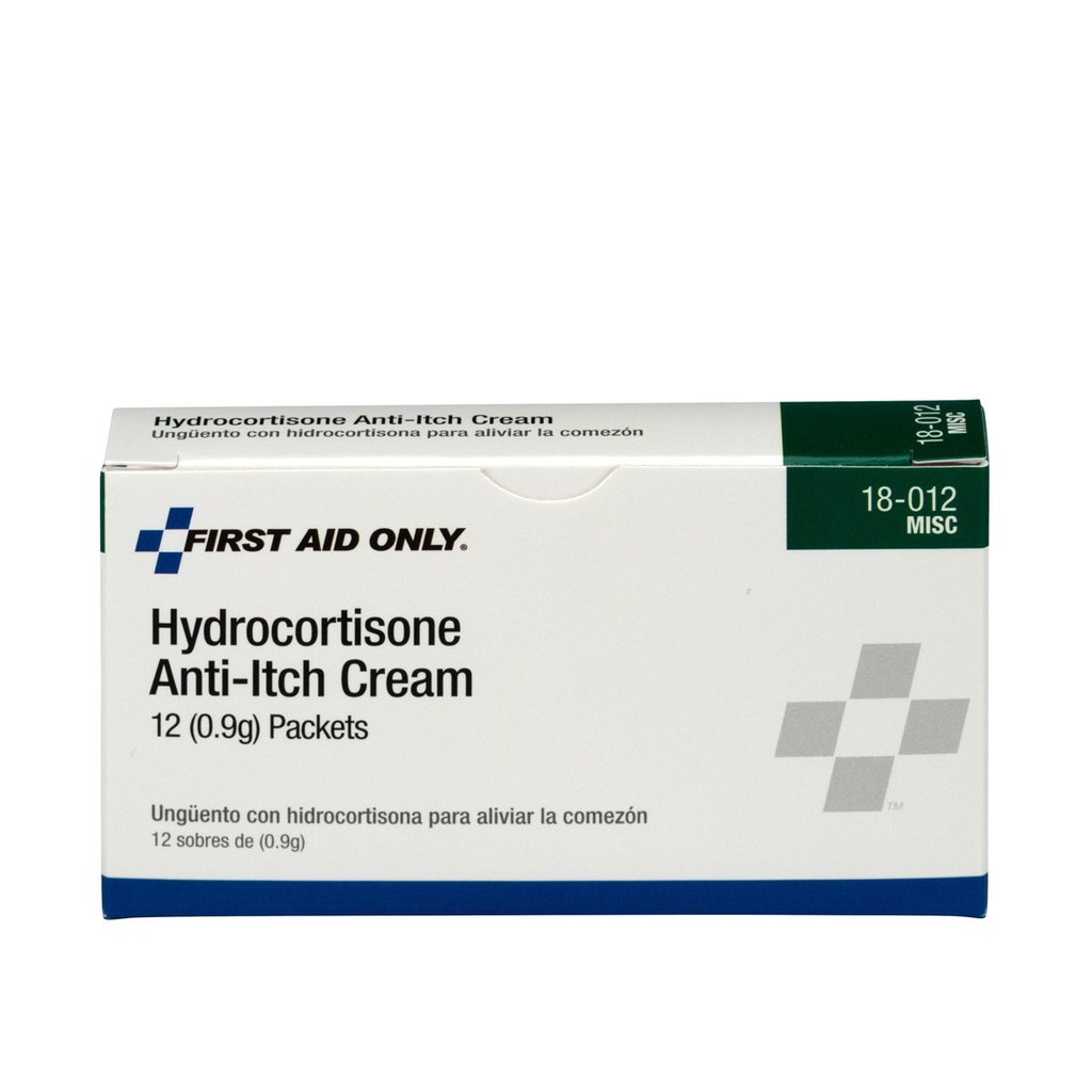 Prva pomoč Samo 18-012 Hydrocortison Cream Packets, 12 Štetje