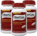 FiberCon Fiber Therapy za regularnost, Caplets, vrednost velikosti 140 Kaplet (Pack 3) s Fibercon