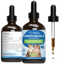 Pet Wellbeing Gladko BM zlato za pse in mačke - zaprtje Relief & Stool Mehčalo, Podpira zdravo Bowel gibanja - Naravni zeliščni dodatek 4 oz (118 ml)