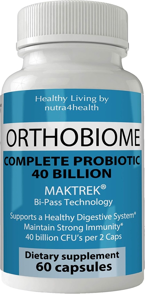 Ortobiom Popolne Probiotične tablete Ortho Biome Kapsule Formula Boost Presnova dopolnilne tablete za boljše prebave ustaviti napenjanje, zaprtje in lajšanje flatulenčni plin
