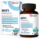 NATURE CILJ Probiotiki za moške z moško nego dodatek, Prebiotiki in probiotiki za moške prebavne in imunskega zdravja,60 milijard CFUs & 14 sevi police Stable, Gluten & Soy Free (90 tablete)