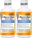 Vital Earth Minerali Fulvic Humic Mineralna mešanica Liquid 2-Pack – Fulvic Acid dodatek s 70+ Trace Minerali, Elektroliti za regeneracijo, Ravnotežje in energijo, 32 Oz Ea + 1 Oz Cup Ea