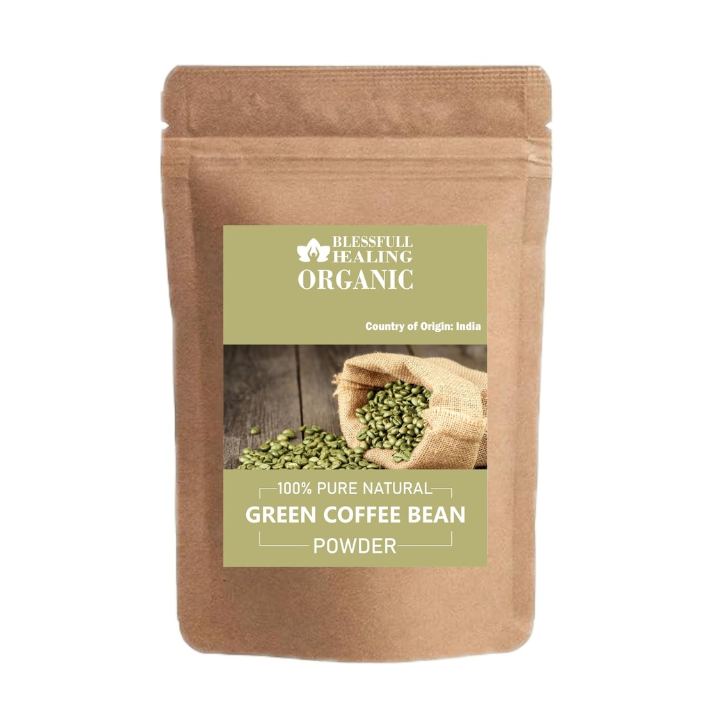 Ekološka zelena kava fižol v prahu 100% čista naravna 100 Gram / 3,52 oz