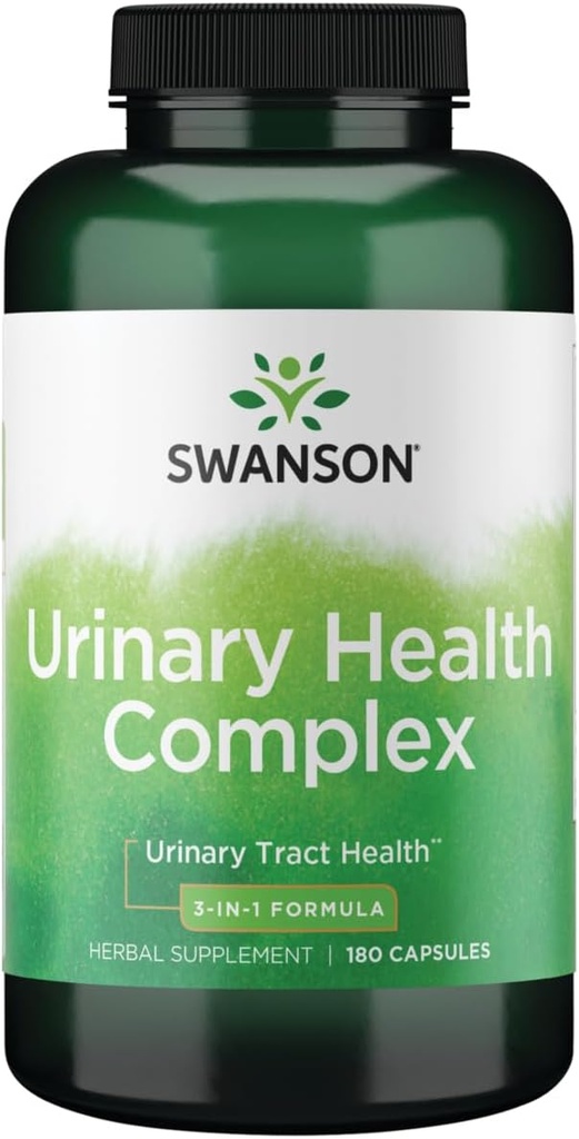 Swanson Zdravje urina Complex Triple Herbal Protection Serum Bladder Health Support 180 Kapsula