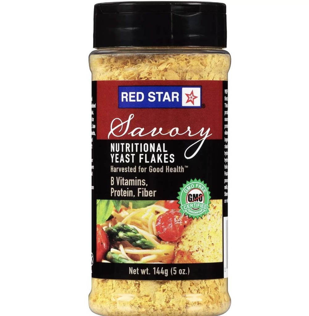 Red Star Savory Nutritional Yeast Flakes 5 oz. Shaker (paket s 3)