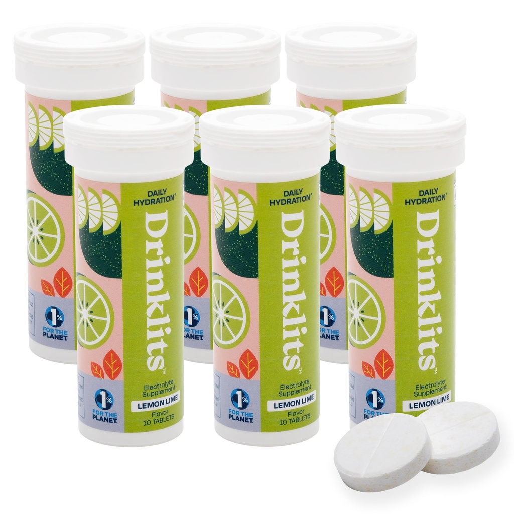Pijače Limona Limona Elektrolit Fizzy Hydration Tablete (6) Tube Bundel 